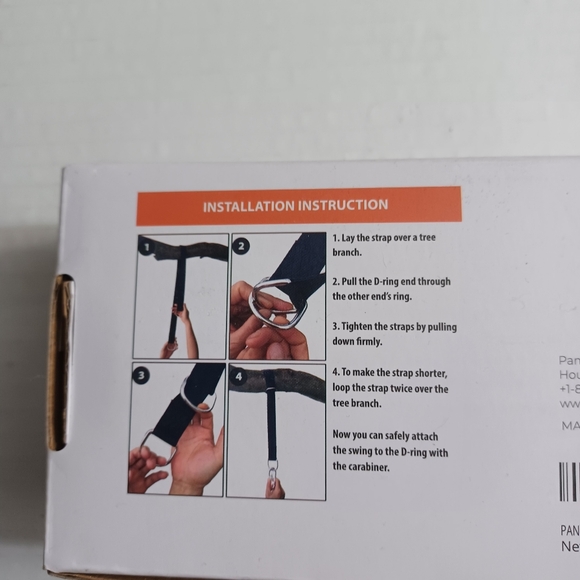 Pangaea Tree Swing Hanging Kit NEW -Heavy Duty -5 Feet Long -With Carrying Bag - Picture 3 of 4